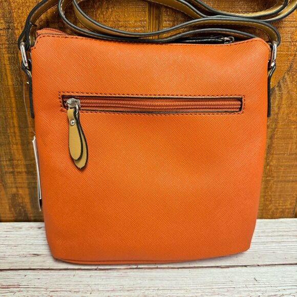 GIANI BERNINI Saffiano Leather North South Crossbody - Picture 2 of 3